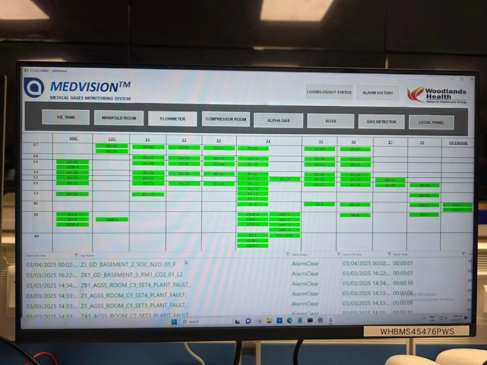 CIMON Air Liquide Case Study SCADA Screen