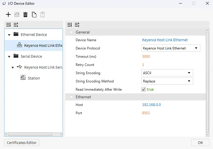 CIMON Canvas v5.1.1 release note Keyence Host Link
