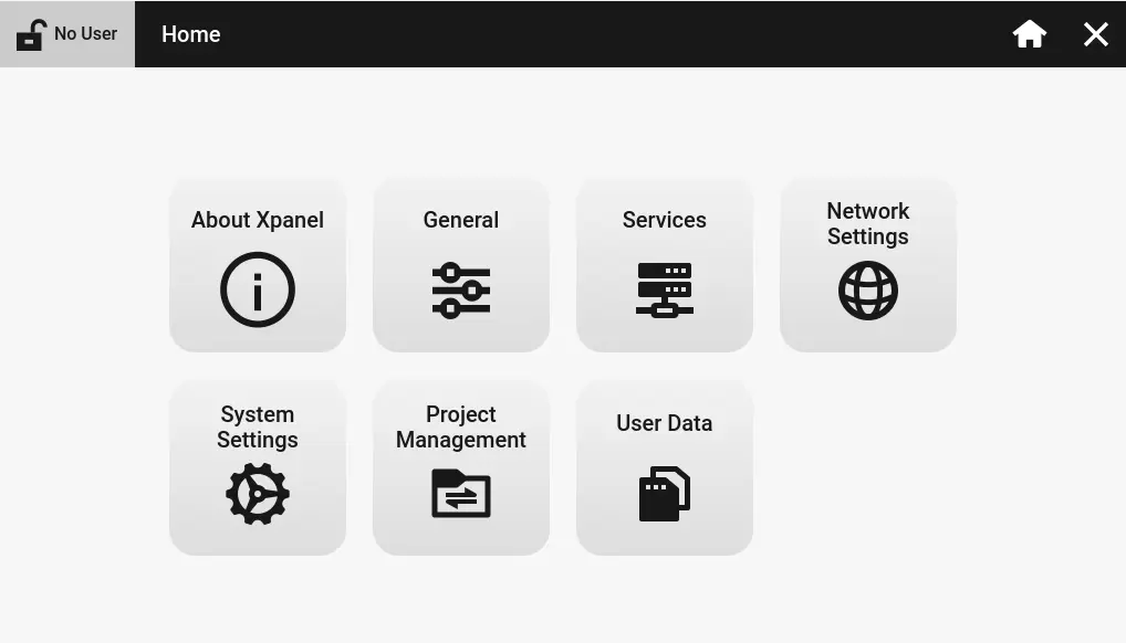 CIMON Canvas v5.1.1 release Note Settings Menu