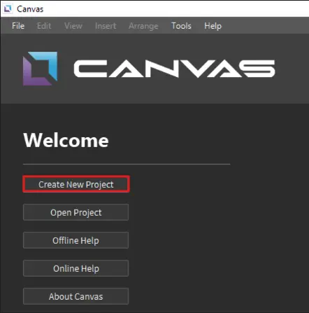 Create New Project
