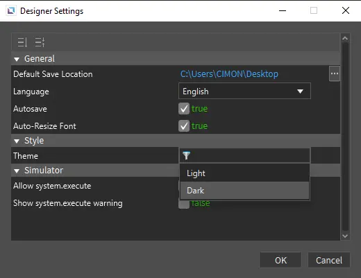 Dark Theme