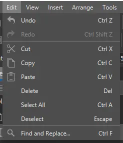 Edit Tab