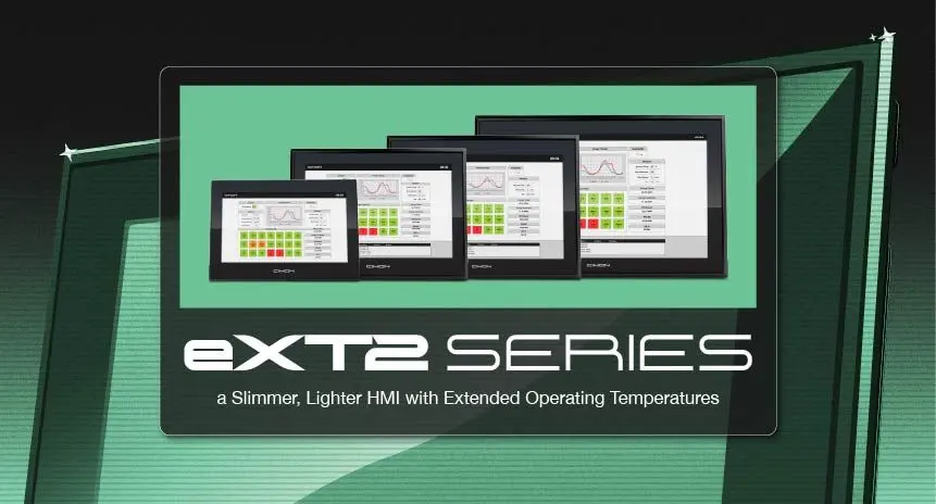 The four different sizes of CIMON HMIs for their eXT2 series