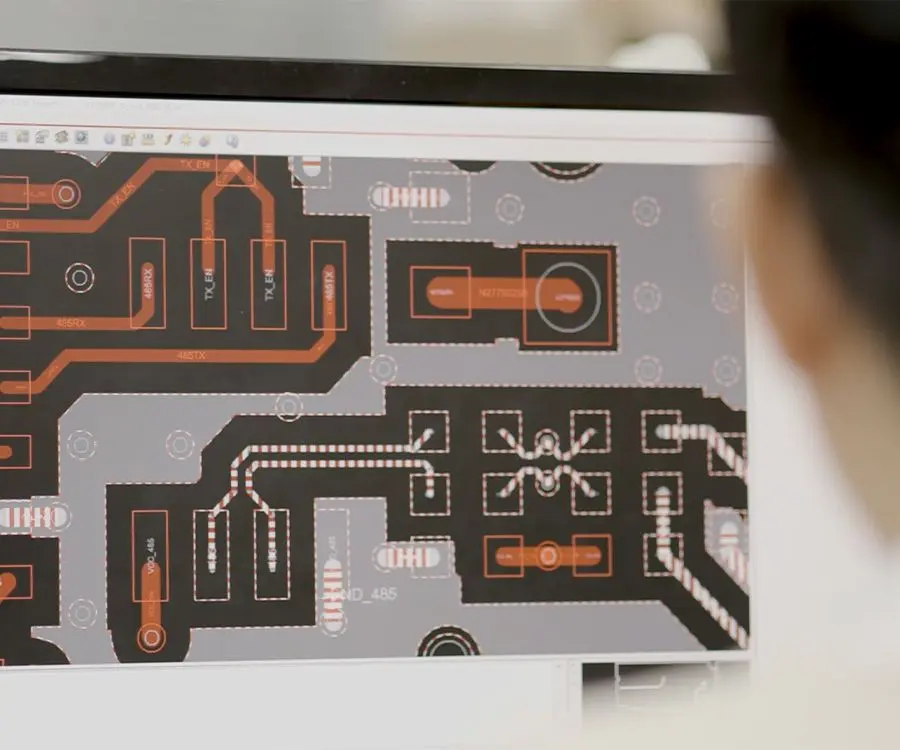 Person working on computer
