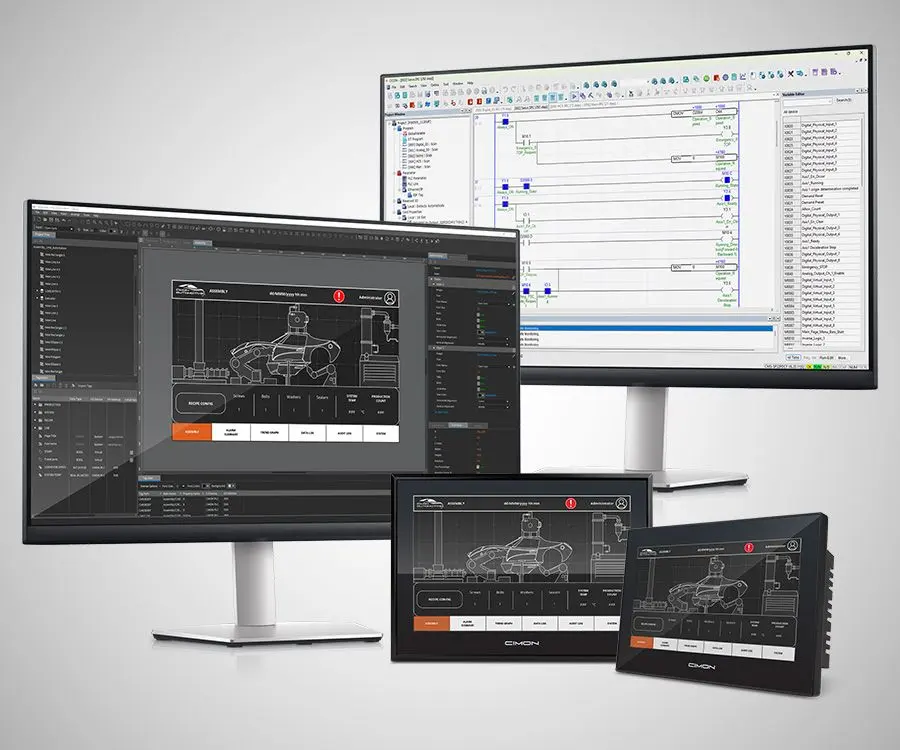 Multiple monitors and HMIs with Canvas and CICON software